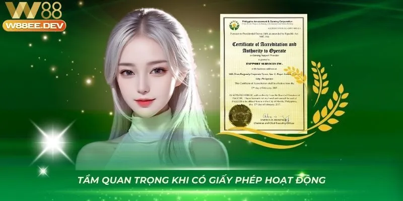 Giấy phép W88 được hiểu như nào?